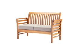 Acacia Wood 4-Seater Modern Garden Lounge Set - Weather-Resistant Outdoor Sofa & Coffee Table - thumbnail 8
