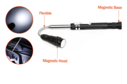 360° Rotating Telescoping LED Magnetic Pickup Light Tool - Flexible, Hands-Free Torch - thumbnail 8