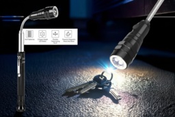 360° Rotating Telescoping LED Magnetic Pickup Light Tool - Flexible, Hands-Free Torch - thumbnail 2