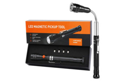 360° Rotating Telescoping LED Magnetic Pickup Light Tool - Flexible, Hands-Free Torch - thumbnail 1