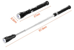 360° Rotating Telescoping LED Magnetic Pickup Light Tool - Flexible, Hands-Free Torch - thumbnail 3
