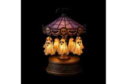 Halloween LED Table Night Light - Ghost Carousel, Energy Efficient, Compact Resin Design - thumbnail 1