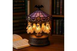 Halloween LED Table Night Light - Ghost Carousel, Energy Efficient, Compact Resin Design - thumbnail 4