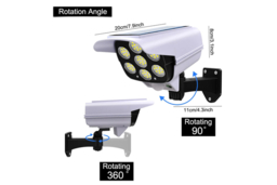 Solar LED Motion Sensor Security Light with Dummy Camera - Weatherproof Outdoor Wall Light - thumbnail 8