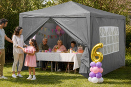 Neo Waterproof 3x3m Gazebo with Windows, Door & Carry Bag - thumbnail 1