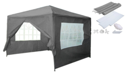Neo Waterproof 3x3m Gazebo with Windows, Door & Carry Bag - thumbnail 7