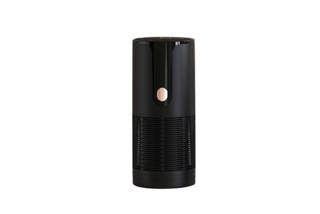 Modern Aluminium Negative Ion Air Purifier - Sleek Table Decor, Portable, 70x70x163mm - image 1