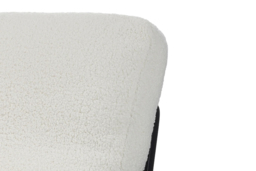 PRICE DROP! Teddy Fleece-Upholstered Accent Chair with Wooden Sides - thumbnail 4