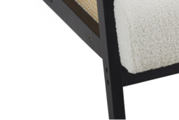 PRICE DROP! Teddy Fleece-Upholstered Accent Chair with Wooden Sides - thumbnail 3