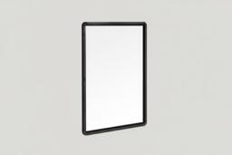 Rectangular Punch‑Free Bathroom Mirror - Black - thumbnail 3