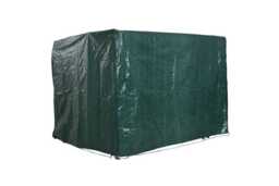Heavy-Duty PE Swing Chair Cover - Weather-Resistant, UV Protected, 3-Seater (215x155x150cm), Dark Green - thumbnail 2