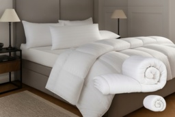 NightComfort Hotel Quality Hypoallergenic Winter Duvet - Stripe, Satin Feel, Machine Washable, 10.5-16.5 Tog, All Sizes - thumbnail 1