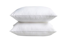 PRICE DROP! Luxury Hotel Quality Hypoallergenic Pillows - Extra Filled, Machine Washable, Plain or Stripe Finish - thumbnail 3