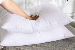 PRICE DROP! Luxury Hotel Quality Hypoallergenic Pillows - Extra Filled, Machine Washable, Plain or Stripe Finish - thumbnail 8