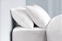 PRICE DROP! Luxury Hotel Quality Hypoallergenic Pillows - Extra Filled, Machine Washable, Plain or Stripe Finish - thumbnail 6