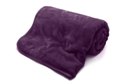 Fleece Faux Fur Mink Throw Blanket - Ultra-Soft, Machine Washable, 3 Sizes, 12 Colours - thumbnail 1