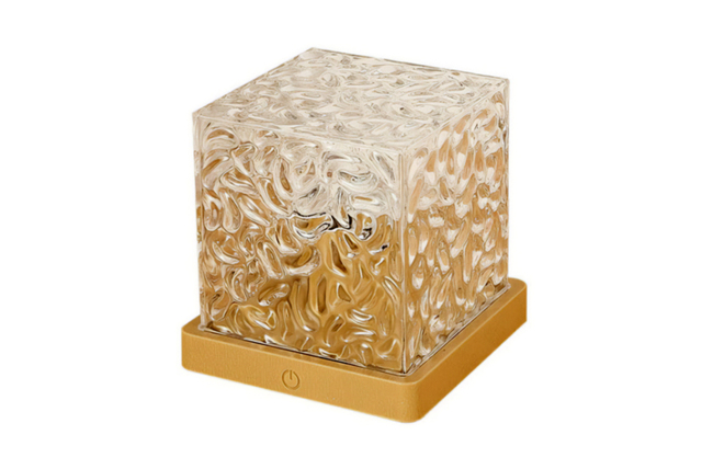 Portable LED Ocean Wave Sensory Lamp - 16-Colour Mood Light with Remote, USB Rechargeable, Crown or Square Style - image 1