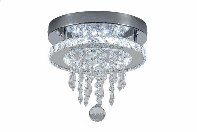 18W Crystal Ceiling Light with Multi-Level Droplets - image 1