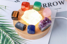 Natural Energy Lamp with Healing Crystals for Spiritual Calm - thumbnail 4