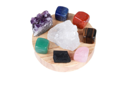 Natural Energy Lamp with Healing Crystals for Spiritual Calm