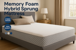 PRICE DROP! Memory Foam Hybrid Mattress with Pressure Relief - 5 Sizes - thumbnail 6