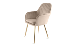 Genesis Velvet Muse Accent Chair in Taupe, Fuchsia Pink, or Grey - thumbnail 5