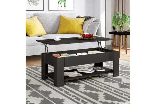 PRICE DROP! Ravendale High Gloss Lift-Top Storage Coffee Table - Modern Storage Coffee Table for Contemporary Living Rooms - image 1
