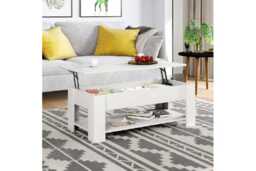 PRICE DROP! Ravendale High Gloss Lift-Top Storage Coffee Table - Modern Storage Coffee Table for Contemporary Living Rooms - thumbnail 3