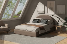 EARLY BIRD! Boucle Teddy Fleece Bed Frame & Base with Curved Headboard - Double or King - thumbnail 2