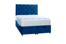PRICE DROP! Velvet Ottoman Storage Bed with Lift-Up Mechanism - All Sizes - thumbnail 7