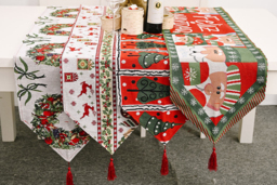 Festive Christmas Table Runner Decoration - Colourful, Durable, 180cm Traditional Centrepiece - thumbnail 3