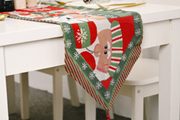 Festive Christmas Table Runner Decoration - Colourful, Durable, 180cm Traditional Centrepiece - thumbnail 8