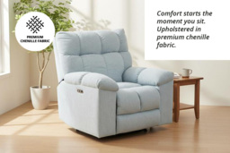 PRICE DROP! 270° Swivel Power Recliner Chair with USB & Type-C Charging Ports - thumbnail 3