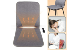 USB Heated Seat Cushion - Soft Grey, Anti-Slip, Adjustable Warmth (Cushion Only or Cushion & Back) - thumbnail 8