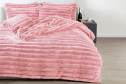 Luxury Teddy Fleece Jumbo Corded Duvet Cover & Pillow Set - Ultra-Soft, Machine Washable, Modern Ribbed Bedding in Single, Double, King & Super King - thumbnail 8