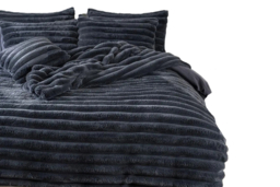 Luxury Teddy Fleece Jumbo Corded Duvet Cover & Pillow Set - Ultra-Soft, Machine Washable, Modern Ribbed Bedding in Single, Double, King & Super King - thumbnail 7