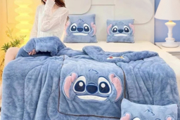 PRICE DROP! Cartoon  2-in-1 Machine Washable Polyester Pillow Blanket - Cosy, Portable, Durable - 40cm x 40cm or 50cm x 50cm - thumbnail 4