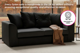 Dylan Kira Grey 3-Seater Sofa with Premium Comfort - thumbnail 4