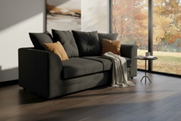 Dylan Kira Grey 3-Seater Sofa with Premium Comfort - thumbnail 2