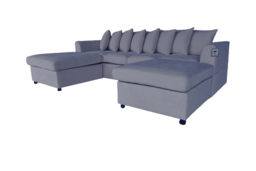 Finley Corduroy Fabric Corner Sofa Suite - 3 or 4 Seater with Footstool, Modern Lounge in Brown, Grey or Beige - thumbnail 7