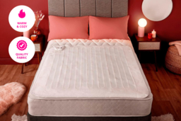 PRICE DROP! Luxury Fleece Electric Heated Under Blanket - 3 Heat Settings, Machine Washable, Multiple Sizes - thumbnail 8