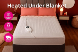 PRICE DROP! Luxury Fleece Electric Heated Under Blanket - 3 Heat Settings, Machine Washable, Multiple Sizes - thumbnail 6