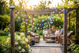 Solar LED Ball String Lights - Weatherproof Outdoor Garden Lighting - thumbnail 6