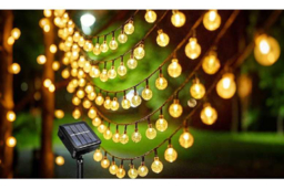 Solar LED Ball String Lights - Weatherproof Outdoor Garden Lighting - thumbnail 5