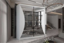 Contemporary MDF Sliding Mirror Door Wardrobe - Space-Saving Bedroom Storage, Mirrored, 150cm or 203cm, Modern Style - thumbnail 8