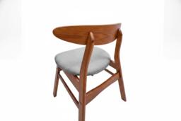 Set of 2 Mid-Century Dining Chairs with Walnut Wood Legs - thumbnail 4