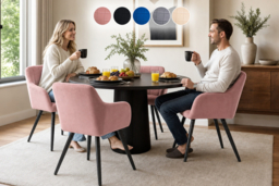 Cambrils Velvet Dining Chair - Set of 4 - thumbnail 6