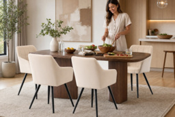 Cambrils Velvet Dining Chair - Set of 4 - thumbnail 4
