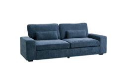 2-Seater Chenille Upholstered Sofa with Pillows - Green, Grey or Blue - thumbnail 5