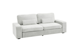 2-Seater Chenille Upholstered Sofa with Pillows - Green, Grey or Blue - thumbnail 3